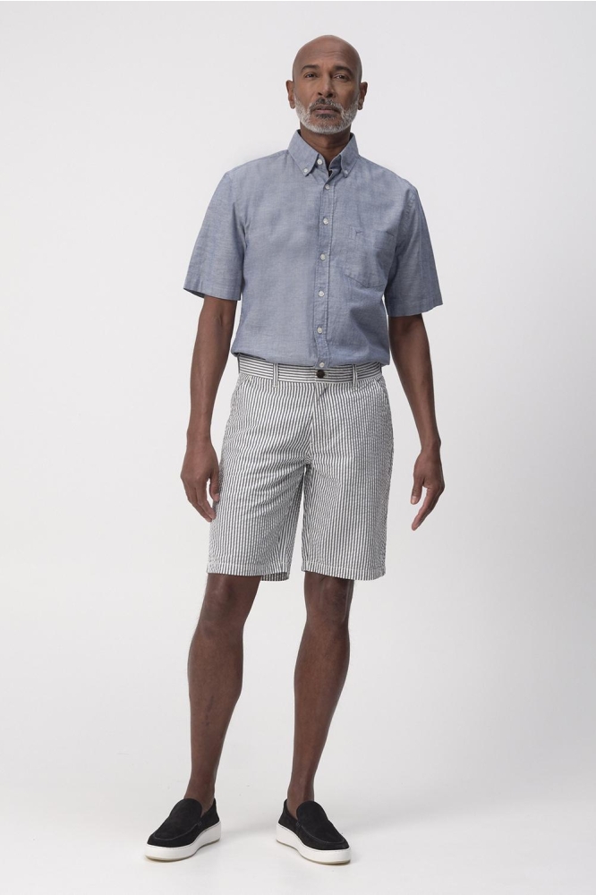 SEERFORD SHORT 096110 1003 WHITE STREEP